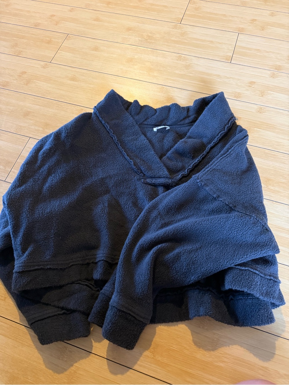Shawl Collar Fleece Sweater